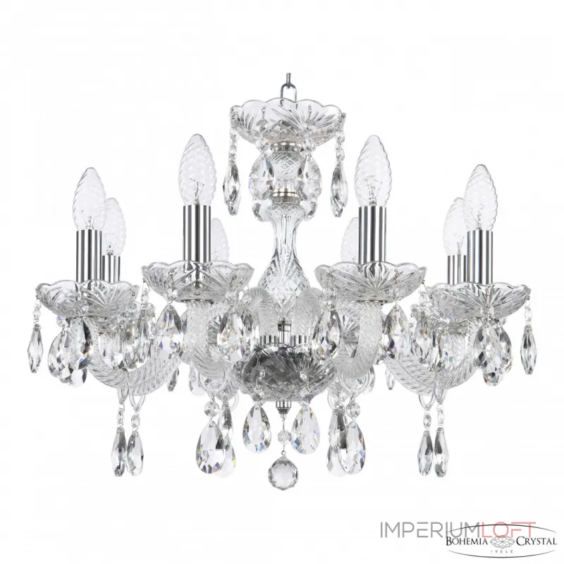 Подвесная люстра Bohemia Ivele Crystal 117 117/8/165 Ni