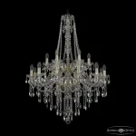 Подвесная люстра Bohemia Ivele Crystal 1415 1415/12+6/300/h-112/2d G