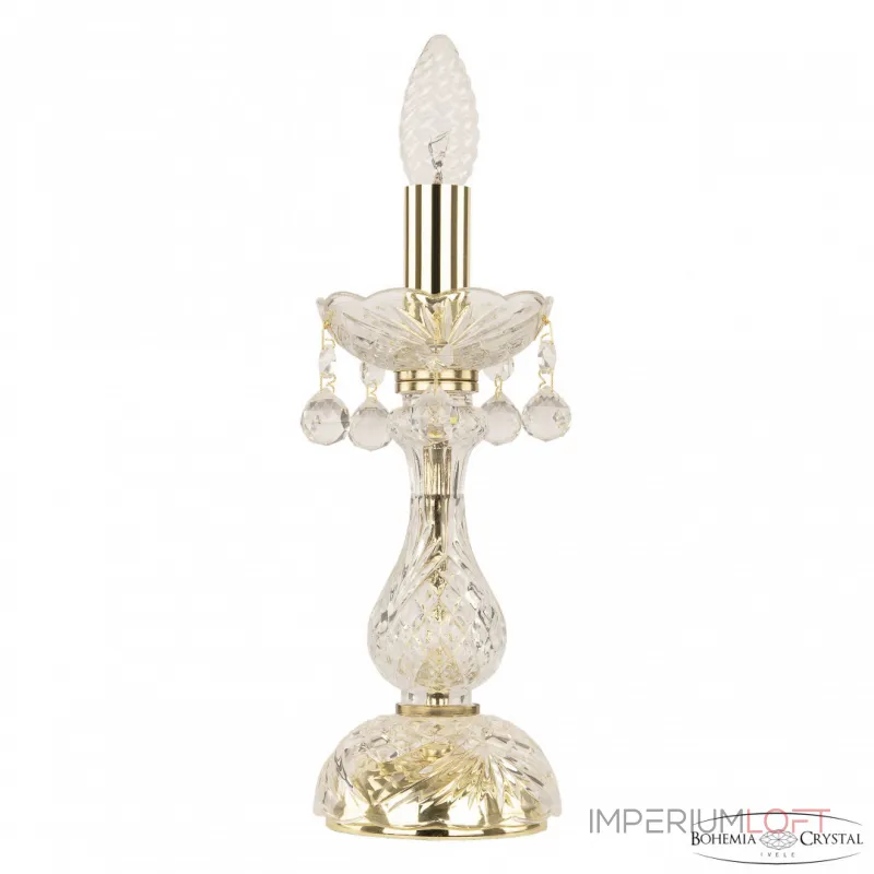 Настольная лампа Bohemia Ivele Crystal 108 108L/1-27 G Настольная лампа Bohemia Ivele Crystal 108 108L/1-27 G