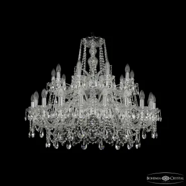 Подвесная люстра Bohemia Ivele Crystal 1411 1411/20+10/360/2d Ni Подвесная люстра Bohemia Ivele Crystal 1411 1411/20+10/360/2d Ni