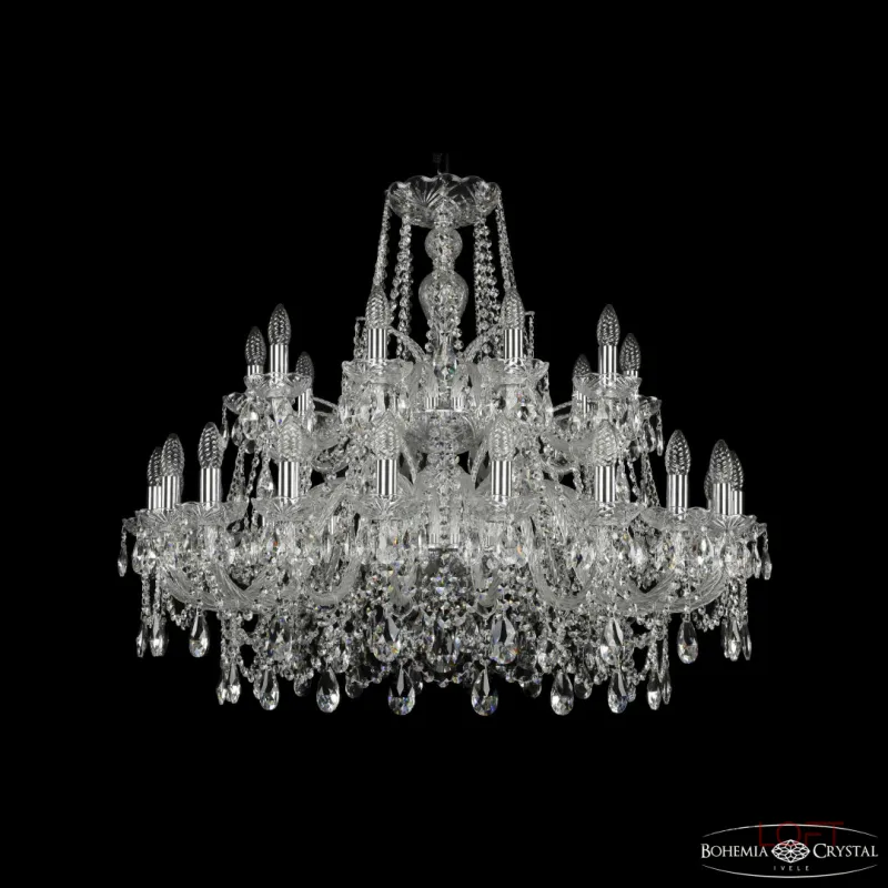 Подвесная люстра Bohemia Ivele Crystal 1411 1411/20+10/360/2d Ni Подвесная люстра Bohemia Ivele Crystal 1411 1411/20+10/360/2d Ni