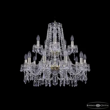 Подвесная люстра Bohemia Ivele Crystal 1403 1403/10+5/240/2d G