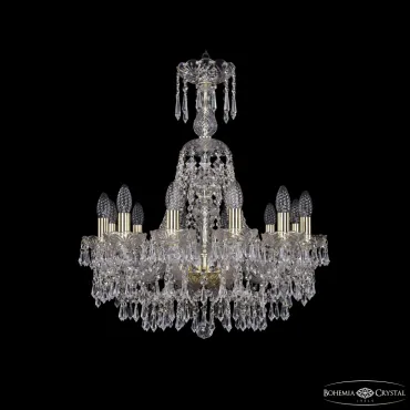 Подвесная люстра Bohemia Ivele Crystal 1403 1403/12/195/XL-65 G Подвесная люстра Bohemia Ivele Crystal 1403 1403/12/195/XL-65 G