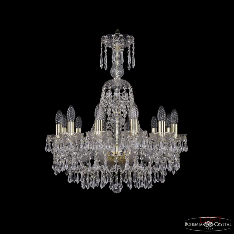 Подвесная люстра Bohemia Ivele Crystal 1403 1403/12/195/XL-65 G Подвесная люстра Bohemia Ivele Crystal 1403 1403/12/195/XL-65 G