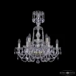 Подвесная люстра Bohemia Ivele Crystal 1402 1402/6+3/195/XL-64 G