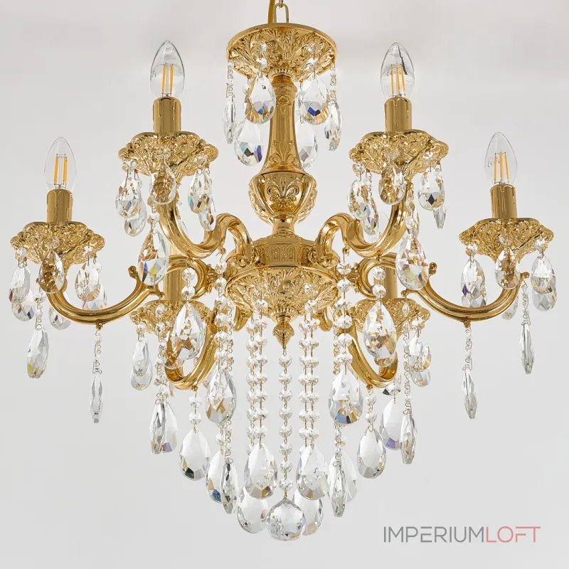 Подвесная люстра Bohemia Ivele Crystal AL7801 AL78101/6/175 B G Подвесная люстра Bohemia Ivele Crystal AL7801 AL78101/6/175 B G