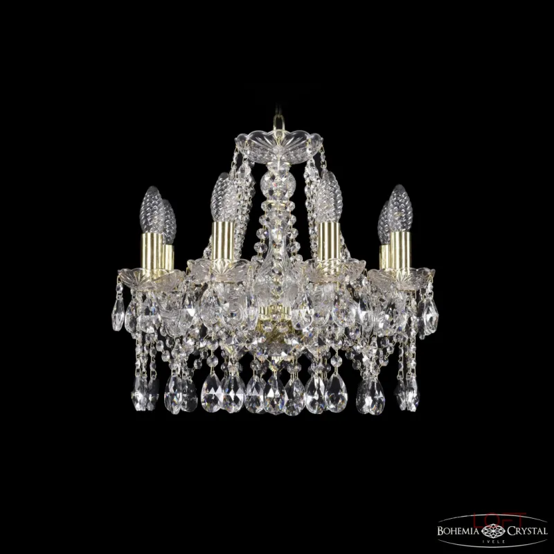 Подвесная люстра Bohemia Ivele Crystal 1413 1413/8/141 G Подвесная люстра Bohemia Ivele Crystal 1413 1413/8/141 G