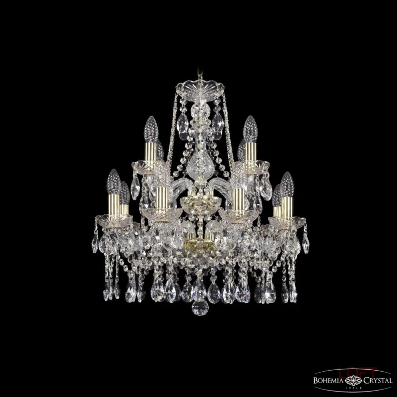 Подвесная люстра Bohemia Ivele Crystal 1413 1413/8+4/165/2d G