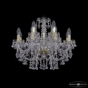 Подвесная люстра Bohemia Ivele Crystal 1409 1409/8+4/195 G