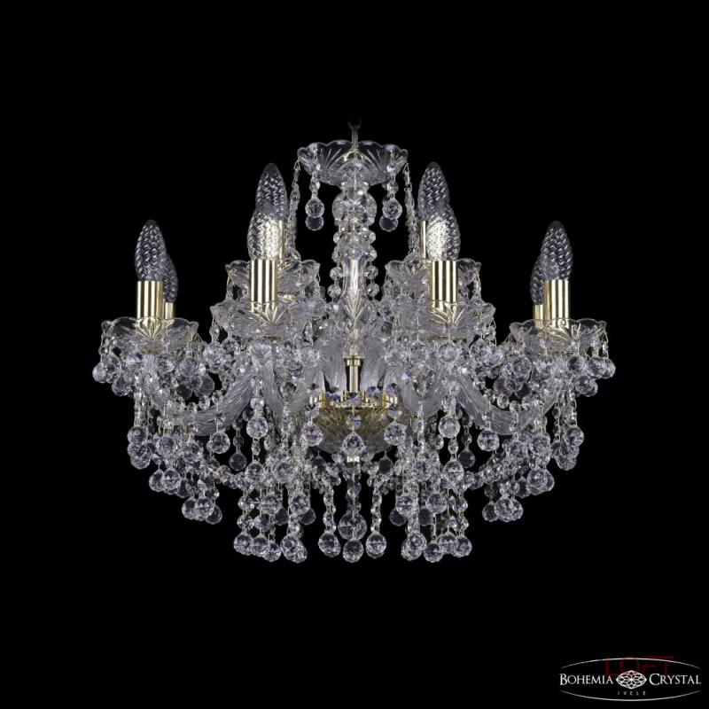 Подвесная люстра Bohemia Ivele Crystal 1409 1409/8+4/195 G
