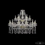 Подвесная люстра Bohemia Ivele Crystal 1413 1413/12+6/360/2d G