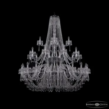 Подвесная люстра Bohemia Ivele Crystal 1403 1403/20+10+5/530/3d Ni