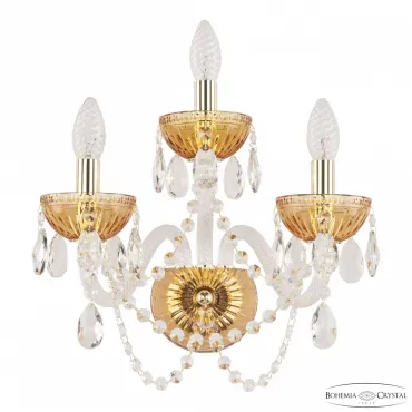 Бра Bohemia Ivele Crystal 5402 5402B/2+1/165 G Amber/M-1G