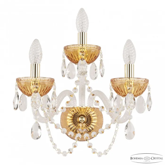 Бра Bohemia Ivele Crystal 5402 5402B/2+1/165 G Amber/M-1G от ImperiumLoft