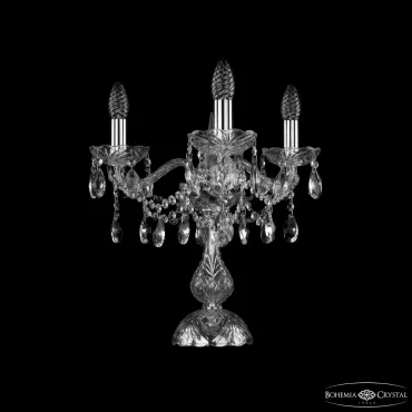 Настольная лампа Bohemia Ivele Crystal 1413 1413L/3/141-39 Ni