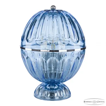 Настольная лампа Bohemia Ivele Crystal 5480 5480L/22 Ni Aquamarine/M-1H