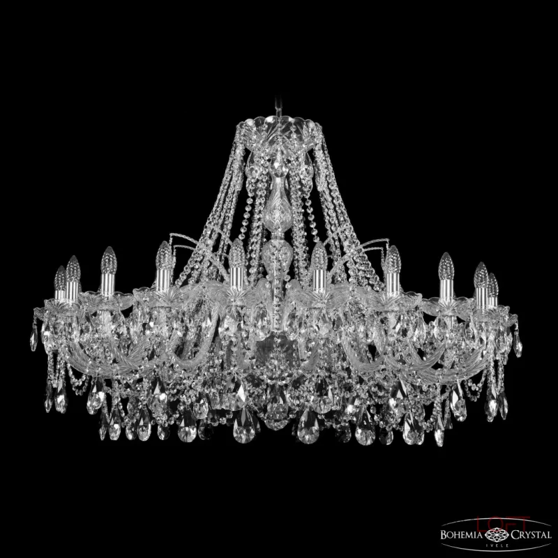 Подвесная люстра Bohemia Ivele Crystal 1411 1411/20/400 Ni Подвесная люстра Bohemia Ivele Crystal 1411 1411/20/400 Ni