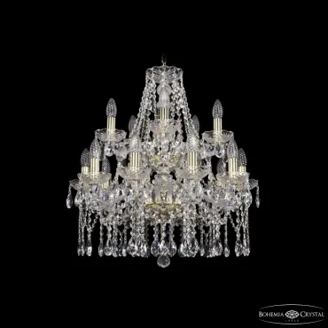 Подвесная люстра Bohemia Ivele Crystal 1413 1413/10+5/200/2d G