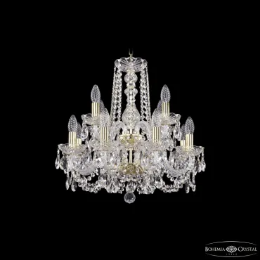 Подвесная люстра Bohemia Ivele Crystal 1402 1402/8+4/160/2d G