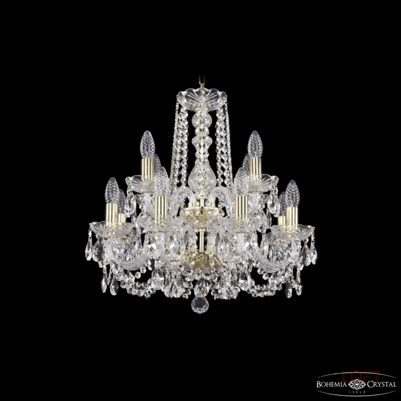 Подвесная люстра Bohemia Ivele Crystal 1402 1402/8+4/160/2d G