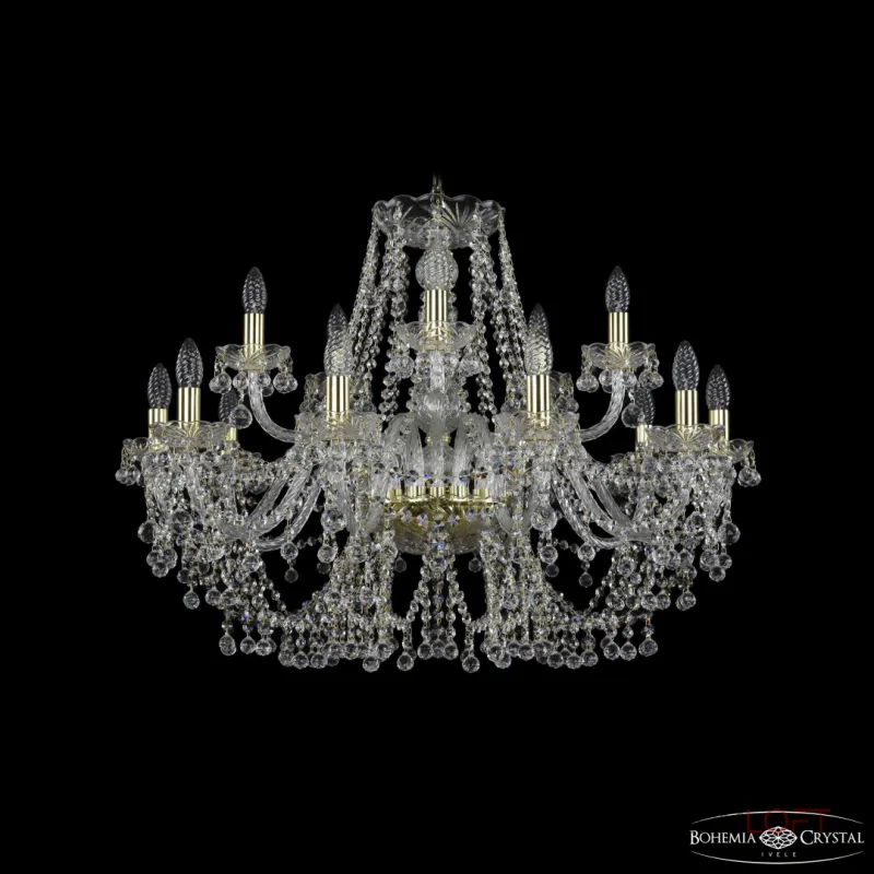 Подвесная люстра Bohemia Ivele Crystal 1409 1409/10+5/300 G