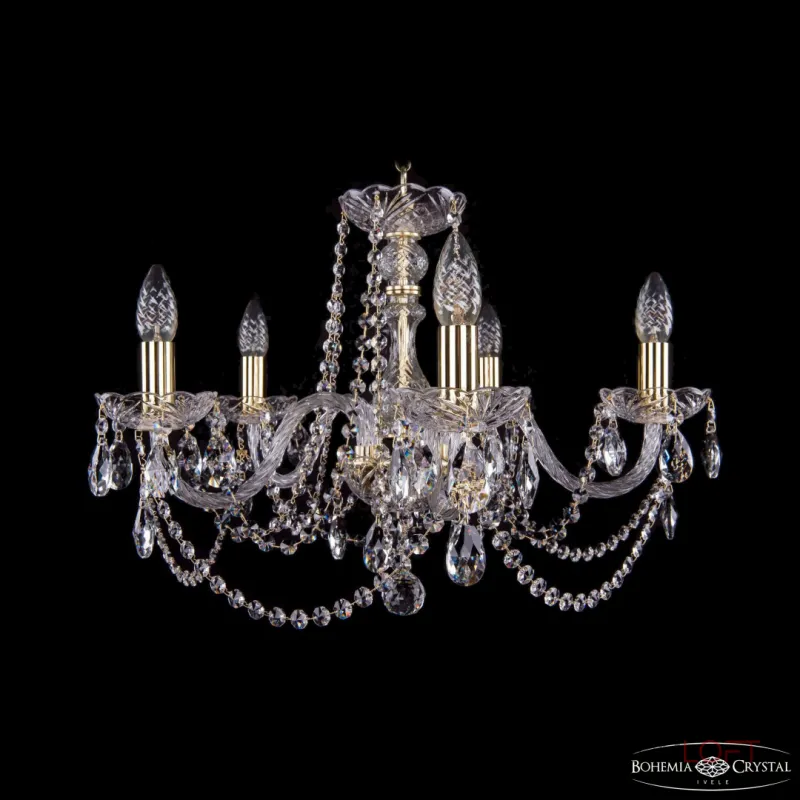 Подвесная люстра Bohemia Ivele Crystal 1402 1402/5/195 G Подвесная люстра Bohemia Ivele Crystal 1402 1402/5/195 G