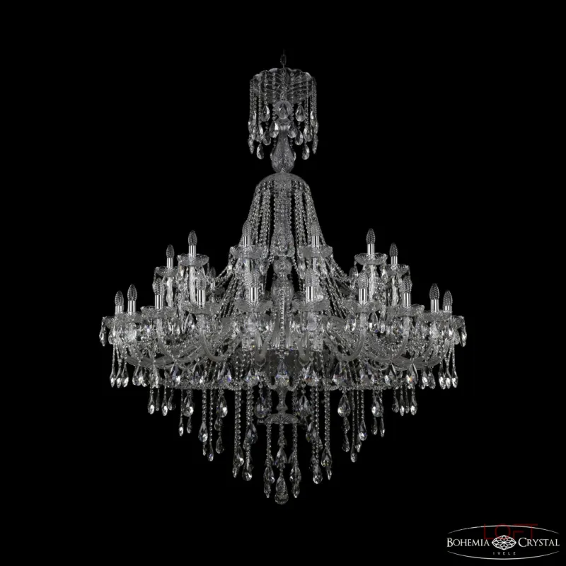 Подвесная люстра Bohemia Ivele Crystal 1415 1415/24+12/530/XL-186 Ni Подвесная люстра Bohemia Ivele Crystal 1415 1415/24+12/530/XL-186 Ni