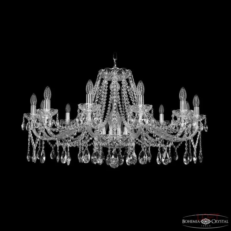 Подвесная люстра Bohemia Ivele Crystal 1413 1413/12/360 Ni