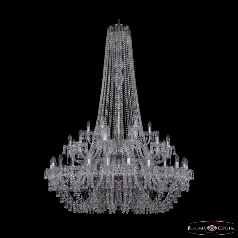 Подвесная люстра Bohemia Ivele Crystal 1410 1410/24+12+6/460/h-175/2d Ni V0300