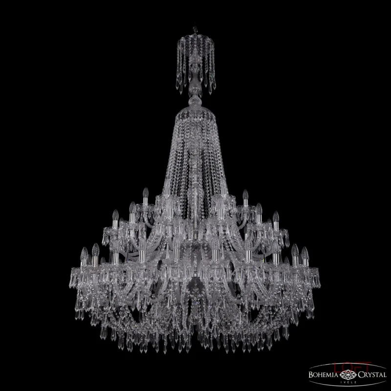 Подвесная люстра Bohemia Ivele Crystal 1403 1403/24+12+6/460/XL-177/2d Ni