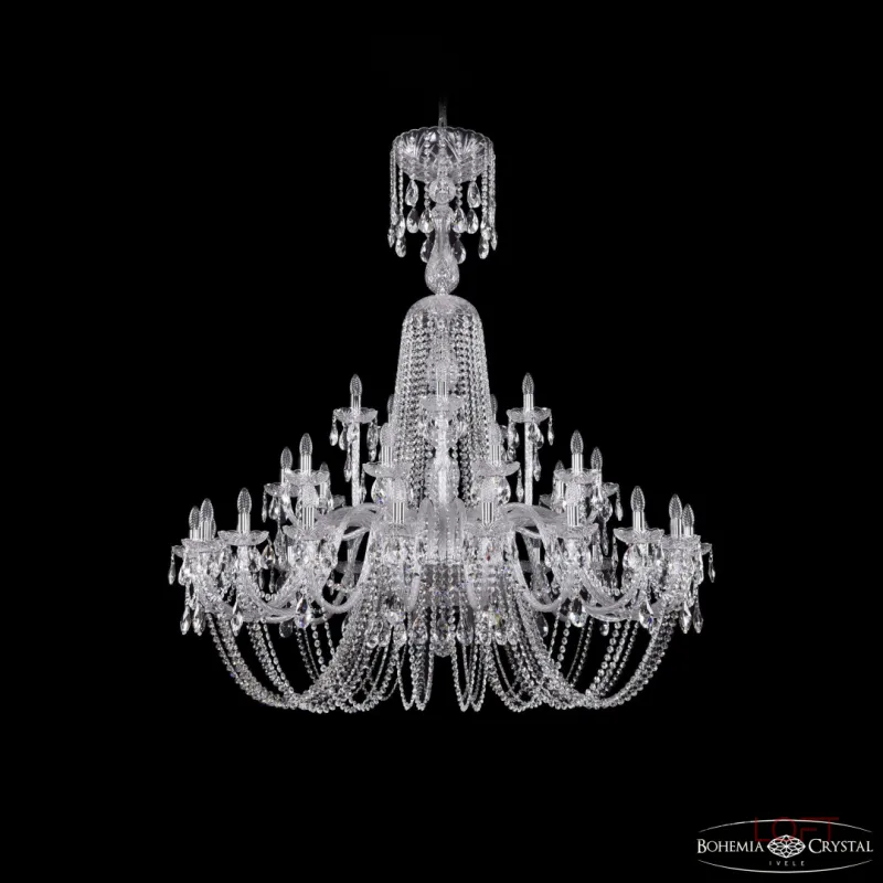 Подвесная люстра Bohemia Ivele Crystal 1402 1402/20+10+5/530/XL-165 Ni Подвесная люстра Bohemia Ivele Crystal 1402 1402/20+10+5/530/XL-165 Ni