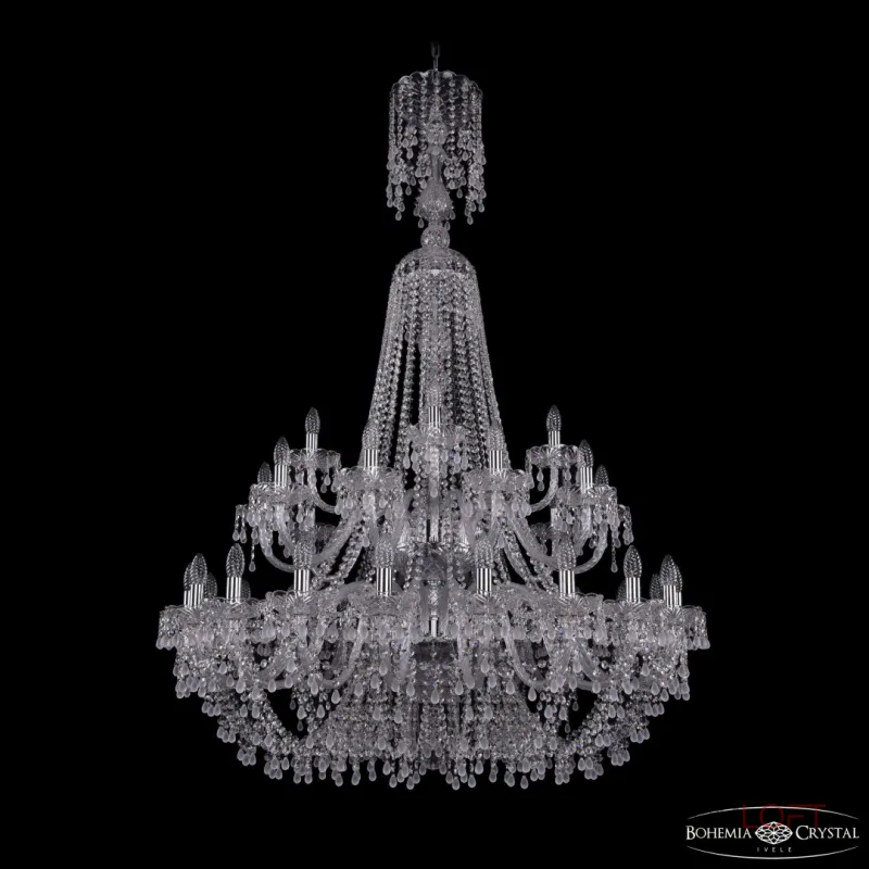 Подвесная люстра Bohemia Ivele Crystal 1410 1410/20+10+5/400/XL-160/2d Ni V0300 Подвесная люстра Bohemia Ivele Crystal 1410 1410/20+10+5/400/XL-160/2d Ni V0300