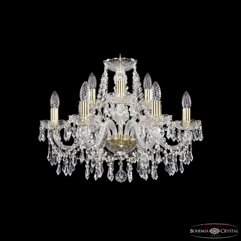 Подвесная люстра Bohemia Ivele Crystal 1403 1403/6+3/195 G Подвесная люстра Bohemia Ivele Crystal 1403 1403/6+3/195 G