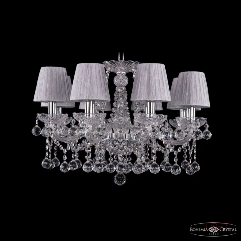 Подвесная люстра Bohemia Ivele Crystal 1413 1413/8/200 Ni Balls SH6
