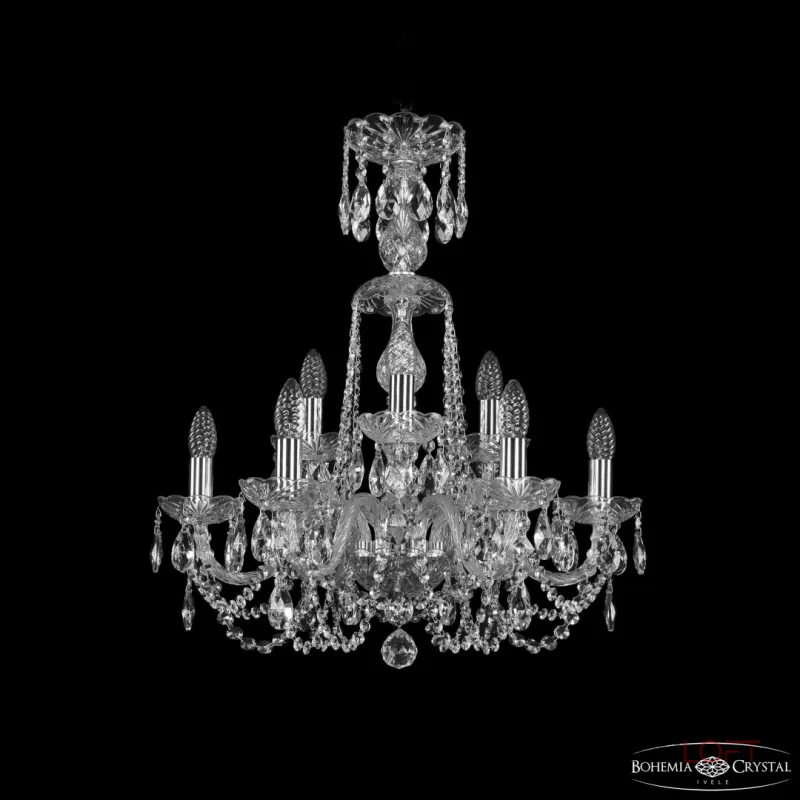 Подвесная люстра Bohemia Ivele Crystal 1402 1402/6+3/195/XL-64 Ni