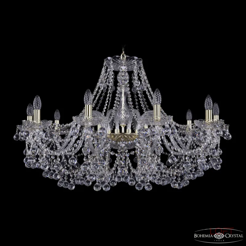 Подвесная люстра Bohemia Ivele Crystal 1409 1409/10/360 G