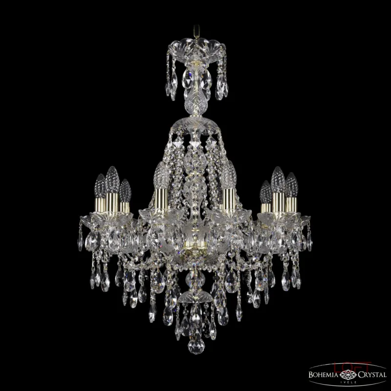 Подвесная люстра Bohemia Ivele Crystal 1415 1415/10/200/XL-76 G Подвесная люстра Bohemia Ivele Crystal 1415 1415/10/200/XL-76 G
