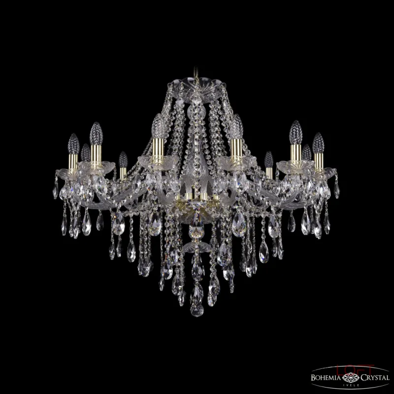 Подвесная люстра Bohemia Ivele Crystal 1415 1415/12/300 G