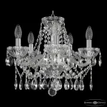 Подвесная люстра Bohemia Ivele Crystal 5413 5413/5/141 Ni Clear/M-1G