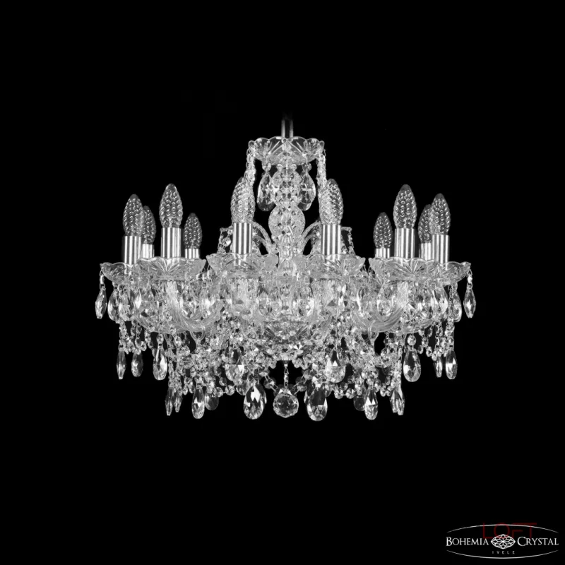 Подвесная люстра Bohemia Ivele Crystal 1411 1411/12/195 Ni