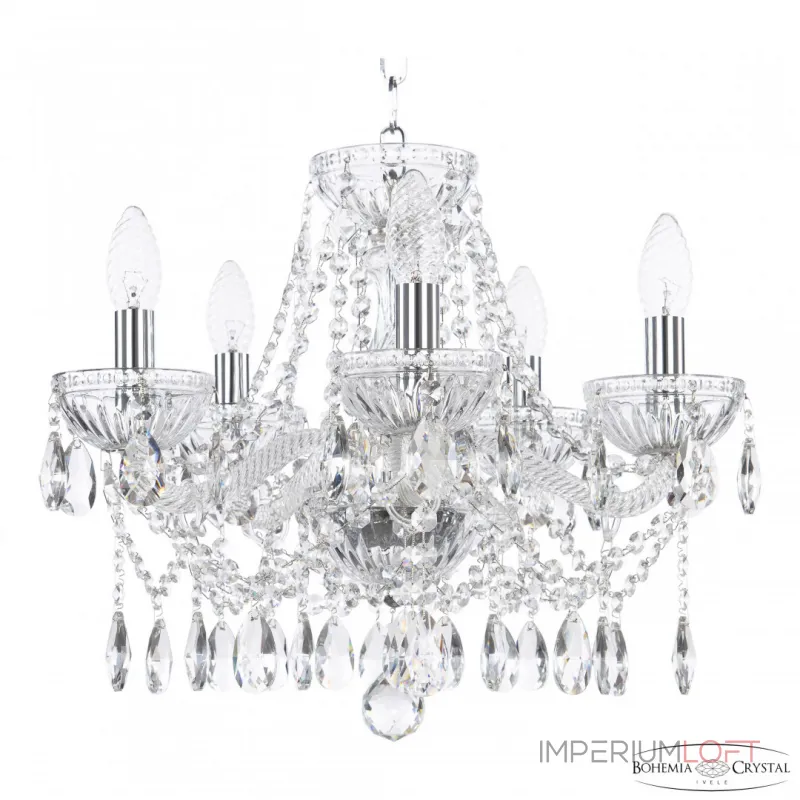 Подвесная люстра Bohemia Ivele Crystal 5413 5413/5/141 Ni Clear/M-1G Подвесная люстра Bohemia Ivele Crystal 5413 5413/5/141 Ni Clear/M-1G