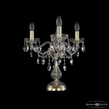 Настольная лампа Bohemia Ivele Crystal 1415 1415L/3/141-39 G
