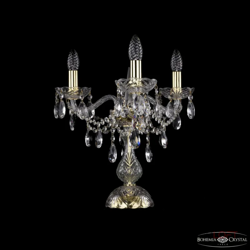 Настольная лампа Bohemia Ivele Crystal 1415 1415L/3/141-39 G