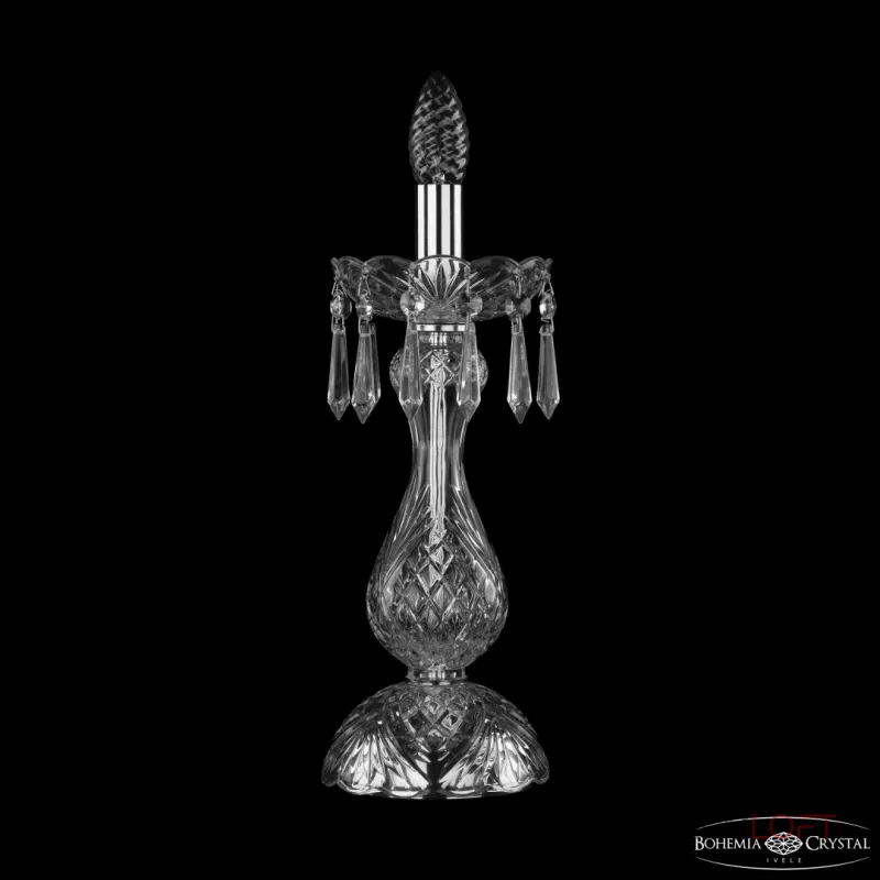 Настольная лампа Bohemia Ivele Crystal 1403 1403L/1-35 Ni Настольная лампа Bohemia Ivele Crystal 1403 1403L/1-35 Ni