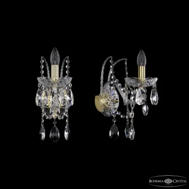 Бра Bohemia Ivele Crystal 1411 1411B/1/160/XL G Бра Bohemia Ivele Crystal 1411 1411B/1/160/XL G
