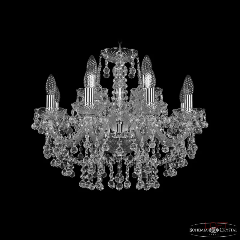 Подвесная люстра Bohemia Ivele Crystal 1409 1409/8+4/195 Ni