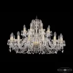 Подвесная люстра Bohemia Ivele Crystal 1402 1402/16+8/360 G