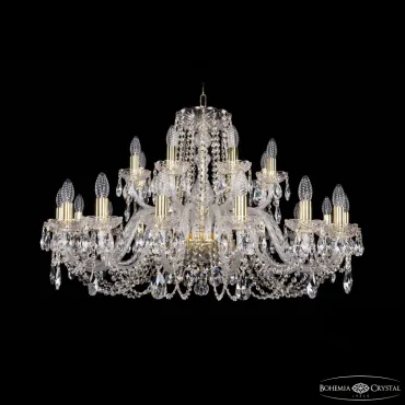 Подвесная люстра Bohemia Ivele Crystal 1402 1402/16+8/360 G Подвесная люстра Bohemia Ivele Crystal 1402 1402/16+8/360 G