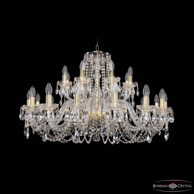 Подвесная люстра Bohemia Ivele Crystal 1402 1402/16+8/360 G Подвесная люстра Bohemia Ivele Crystal 1402 1402/16+8/360 G