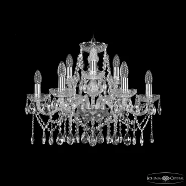 Подвесная люстра Bohemia Ivele Crystal 1413 1413/6+3/200 Ni Подвесная люстра Bohemia Ivele Crystal 1413 1413/6+3/200 Ni